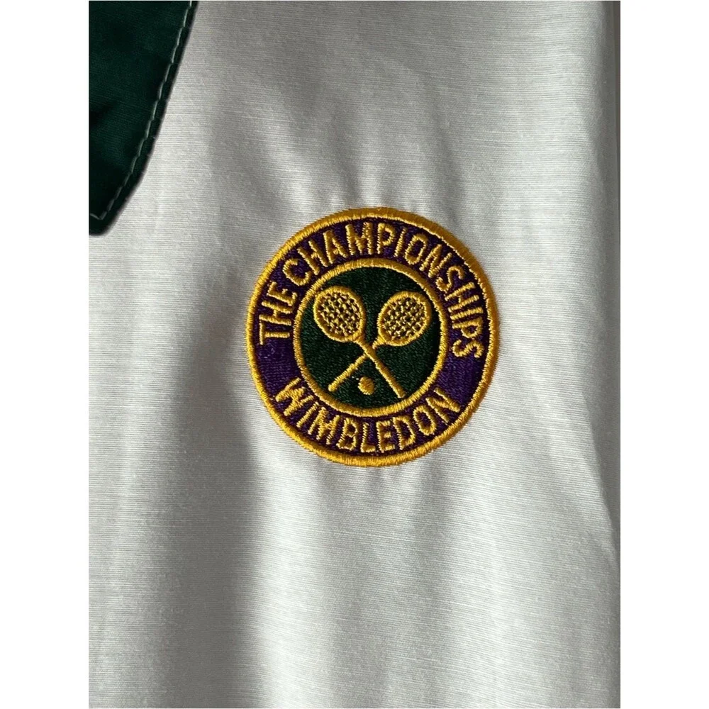 Vintage Wimbledon Tennis Jacket XL Made England Lawn Tennis Museum Preppy 90s